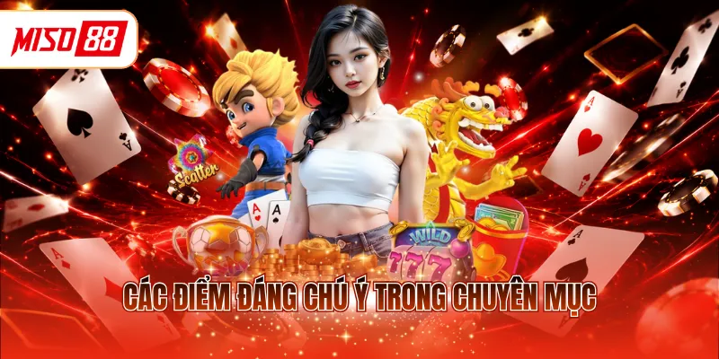 Các điểm đáng chú ý trong chuyên mục